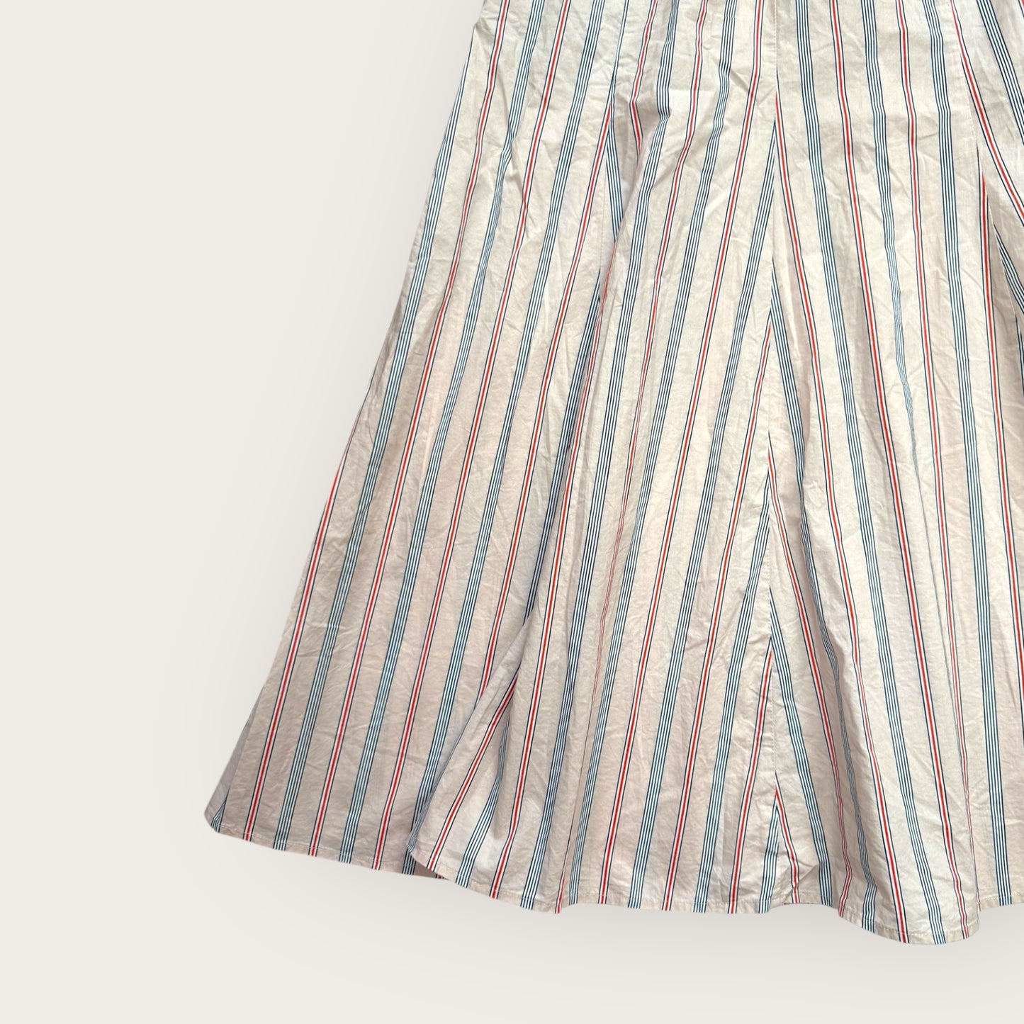 Pink Beige Striped Skirt