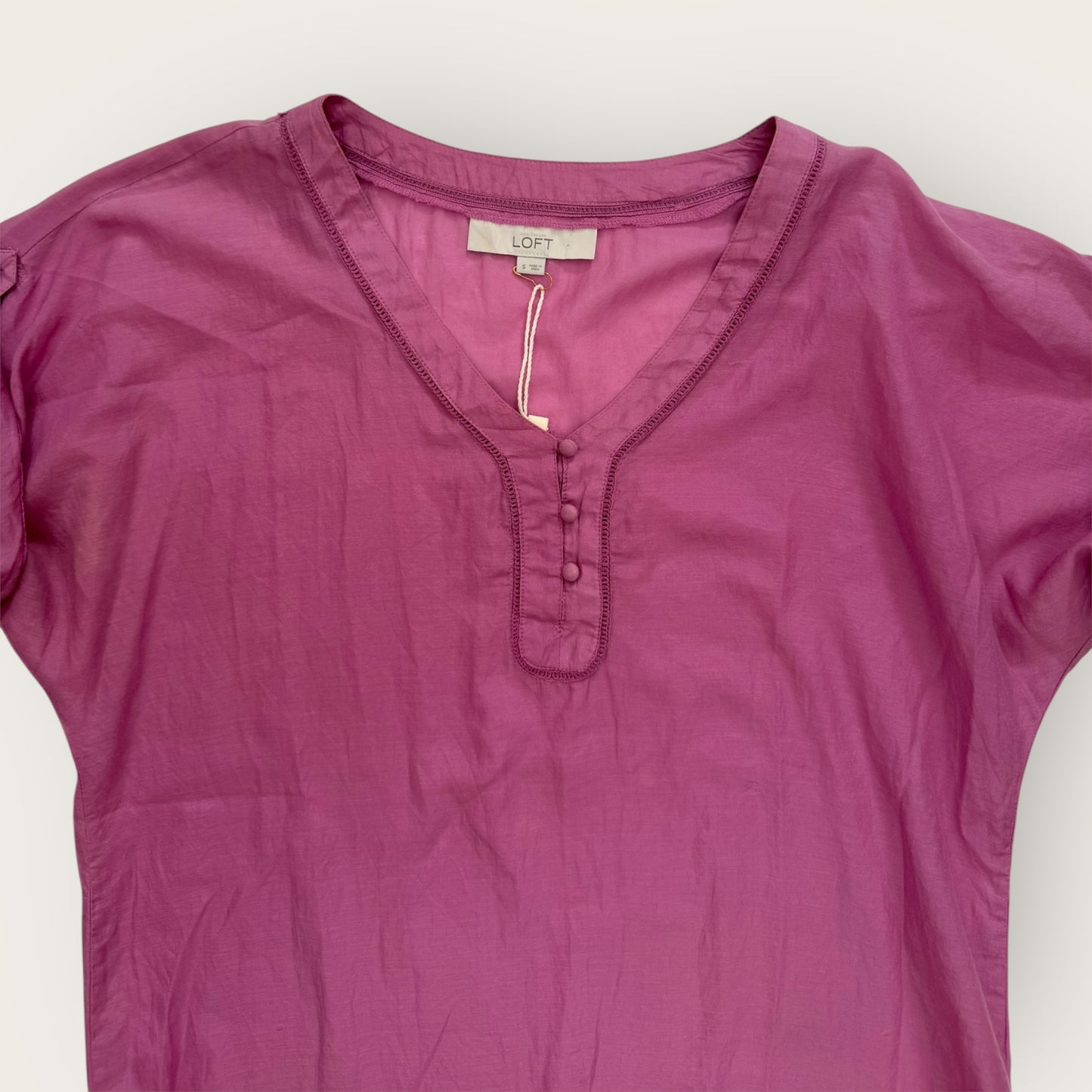 Indian cotton pink and purple blouse