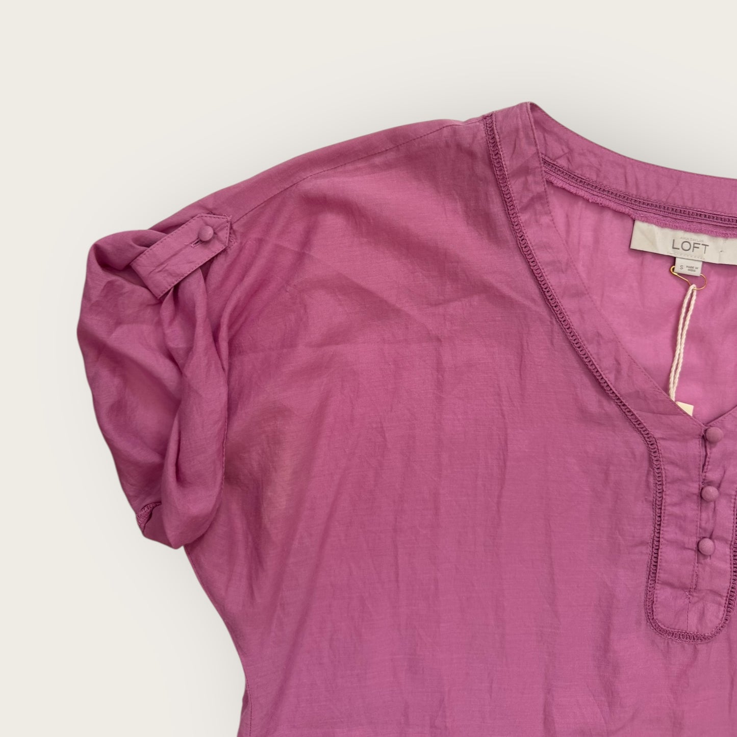Indian cotton pink and purple blouse