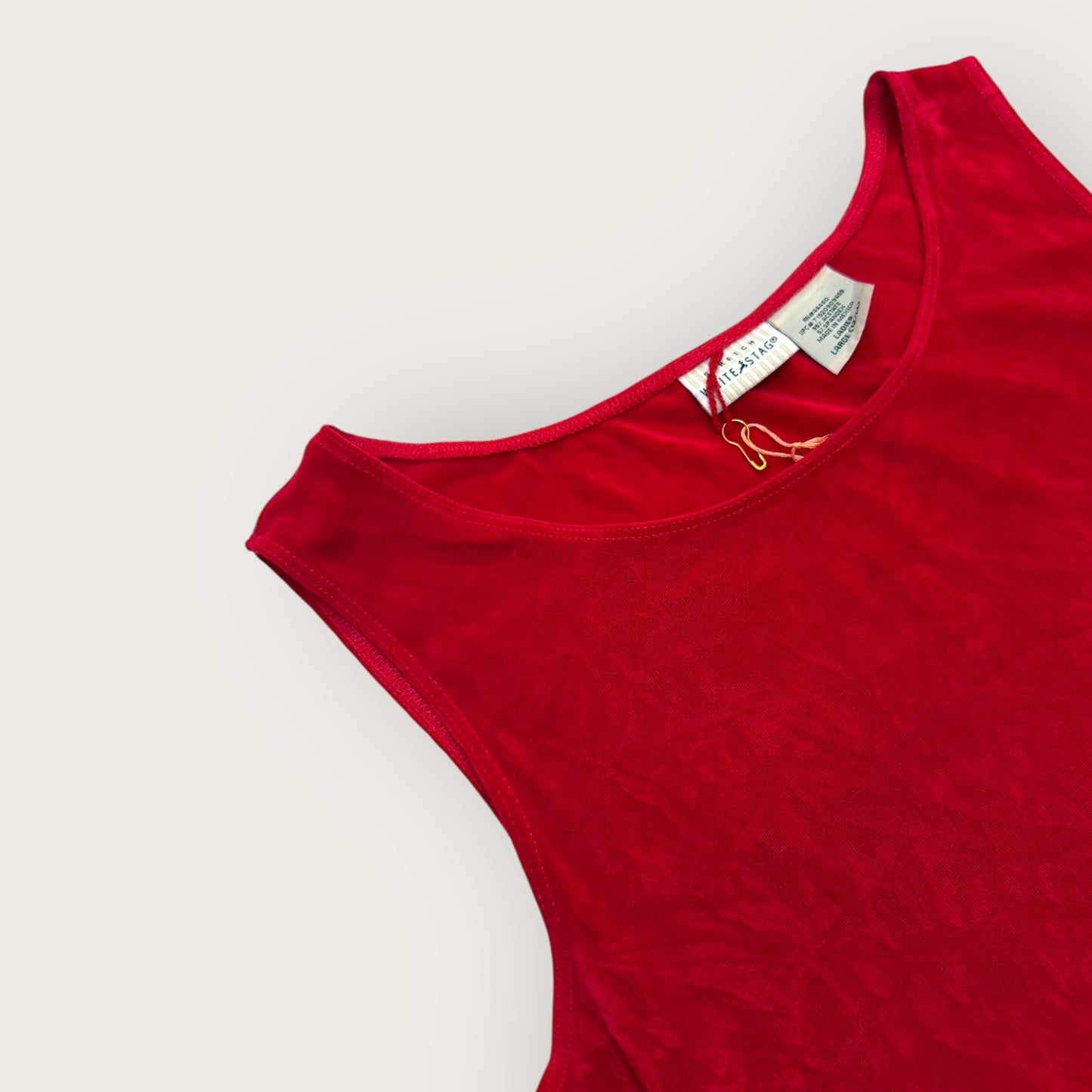 Velour-like stretchy top